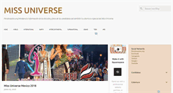 Desktop Screenshot of missuniverse.perubeauties.org