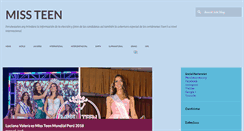 Desktop Screenshot of missteen.perubeauties.org