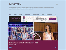 Tablet Screenshot of missteen.perubeauties.org