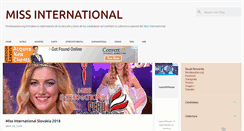Desktop Screenshot of missinternational.perubeauties.org